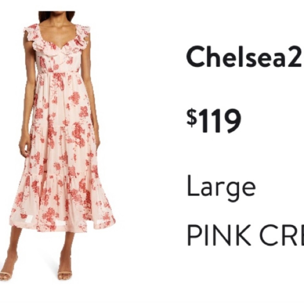 Chelsea28 Ruffle Midi Dress
